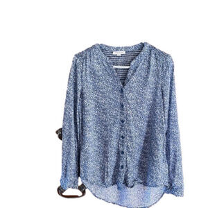 Beachlunchlounge Collection Women’s blue blouse size XS EUC